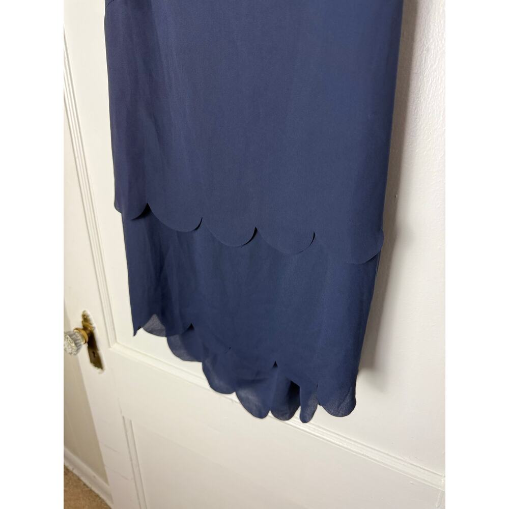 Charlotte Russe Y2K Ultra Mini Scalloped Navy Blue Romper Outfit Women's Small - Picture 3 of 5